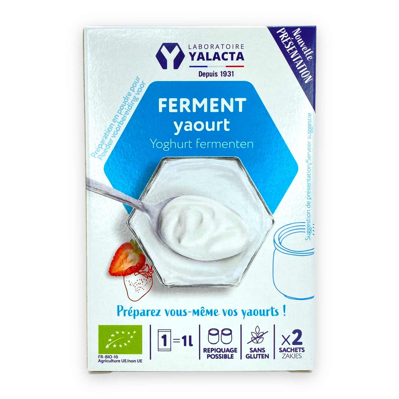 Ferment Bleu  bio*pour Yaourt Yalacta