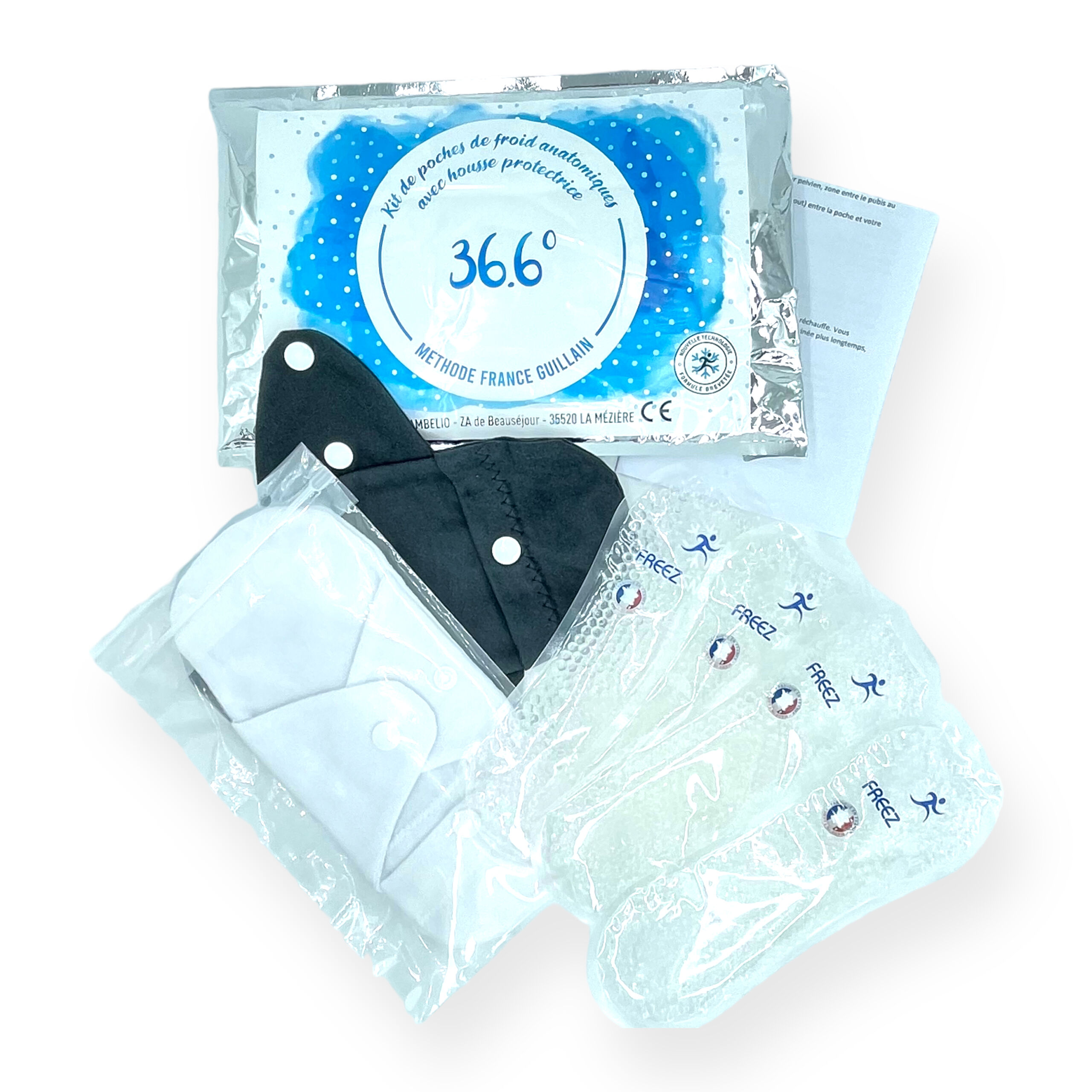 ACTION: Kit de poches de froid 36°6 + 1 housse noire offerte
