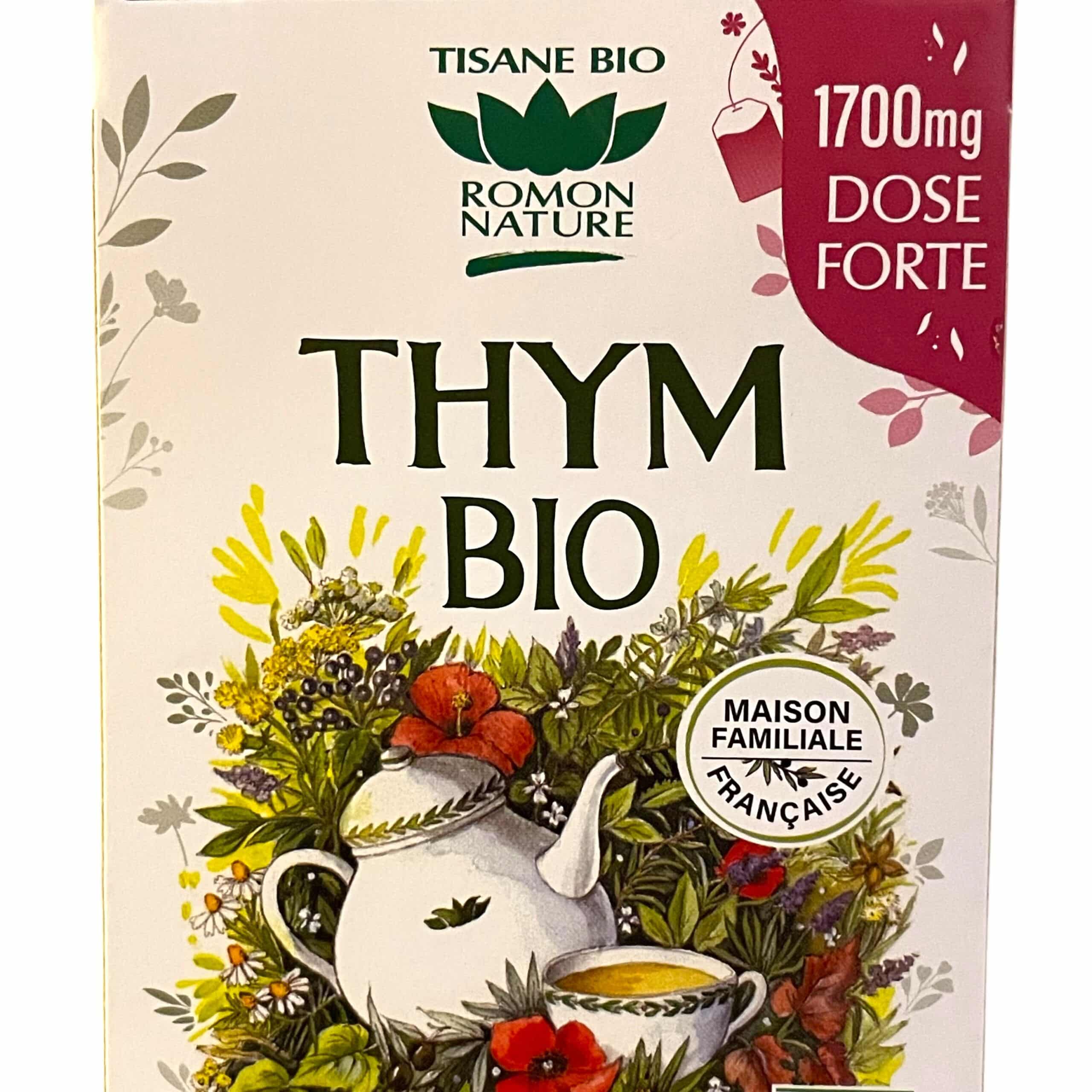 Tisane Bio Thym Romon Nature 20 sachets