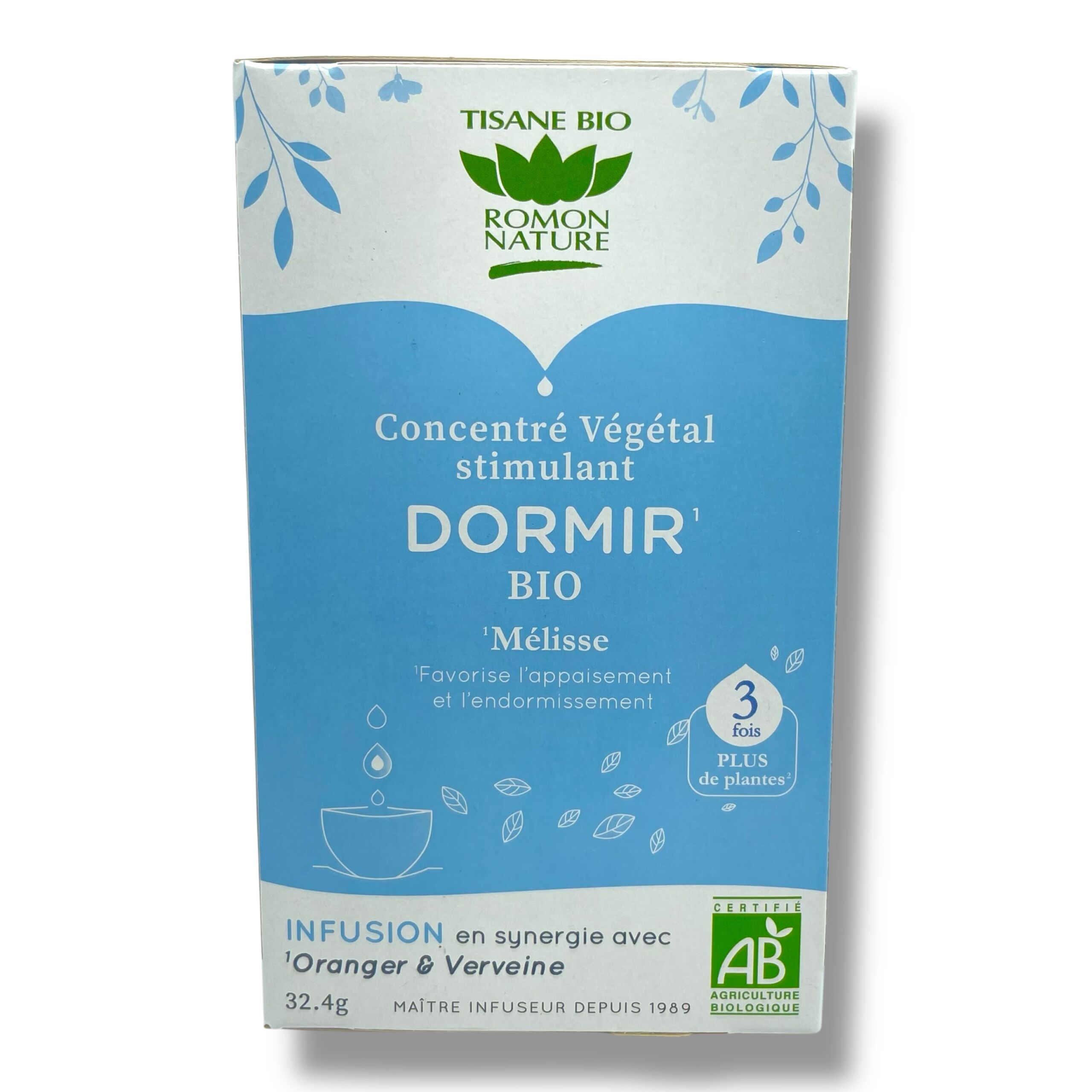 Concenté végétal  Dormir Tisane bio Romon Nature