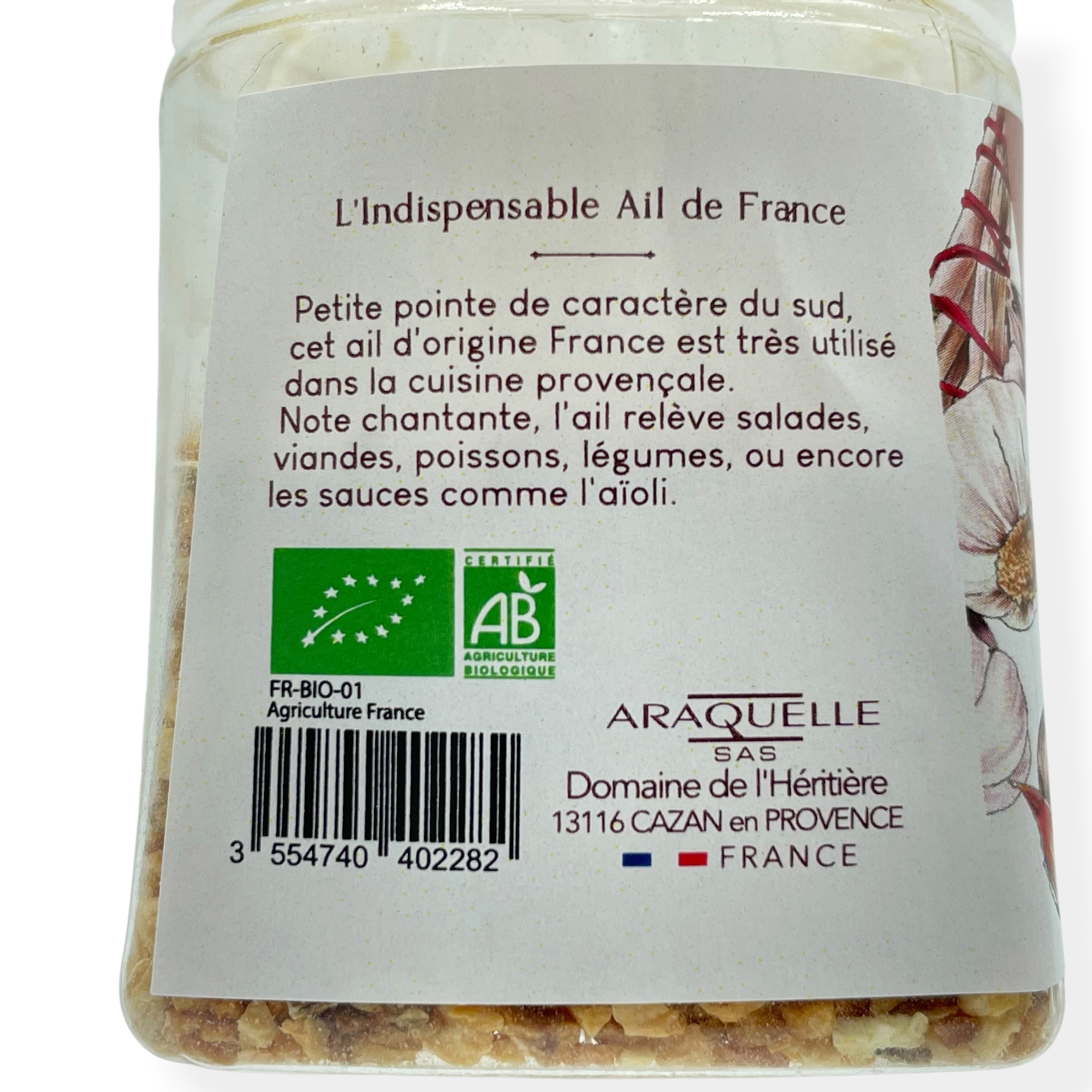 Ail origine France bio Provence d'Antan 35gr pot végétal – Image 3